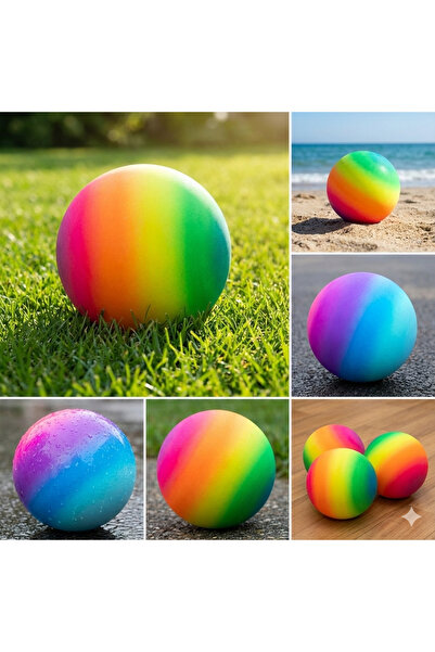 1 Adet Fosforlu Mini Plastik Futbol Topu (15 CM Çap)-Havası Sönük-Şişirme İğneli Mini Çocuk Topu