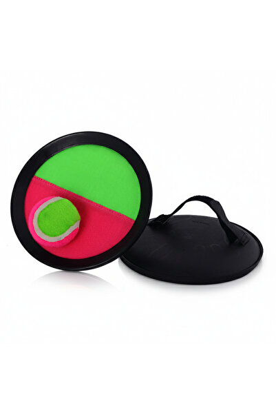 2 Raket 1 Top Cash Ball Seti-Cırtlı Raket Seti-Velcro Ball Game-Yapışkanlı Top Yakalama Oyunu-Spor