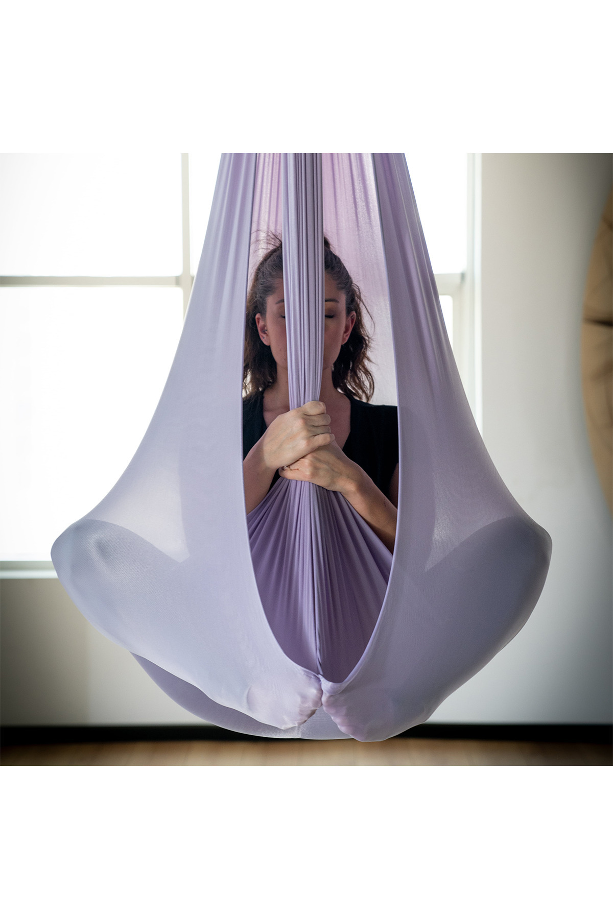 Mor Yoga Salıncak/Hamak Seti - Antigravity - Aerial Yoga - Yoga Trapeze-Hava Yogası ve Ekipmanı