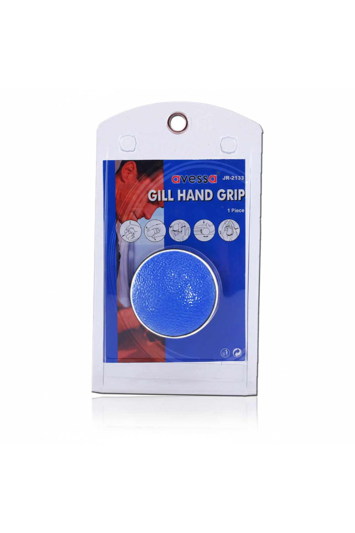 NK Spor Mavi Çapı 4.5cm Silikon Stres Topu - Spor - Egzersiz - Fizik Tedavi - El Güçlendirme